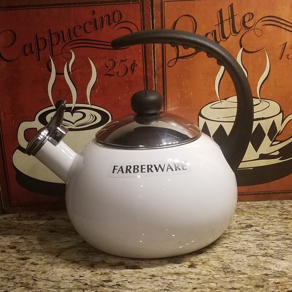 Farberware Kitchen Farberware Porcelain Enamel 25 Quart Whistling